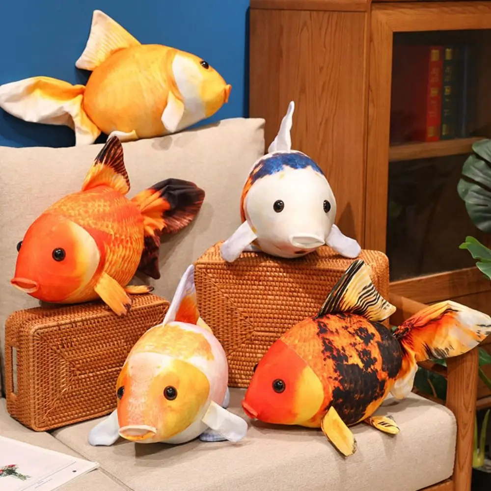 

Мягкое животное, имитация золотой рыбки, мультяшная зеленая мультяшная рыба, 50 см, обнимающие подушки, подушка в стиле аниме, рождественский подарок для девочек