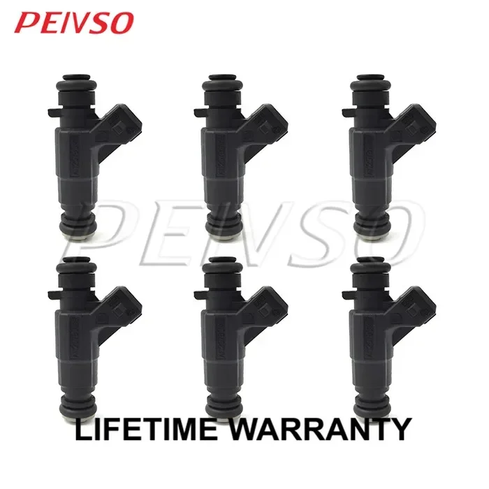 PEIVSO High Quality 6pcs 0280155742 A1120780049 Fuel Injector For MERCEDES-BENZ C280 CLK320 E320 ML320 2.8L 3.2L V6