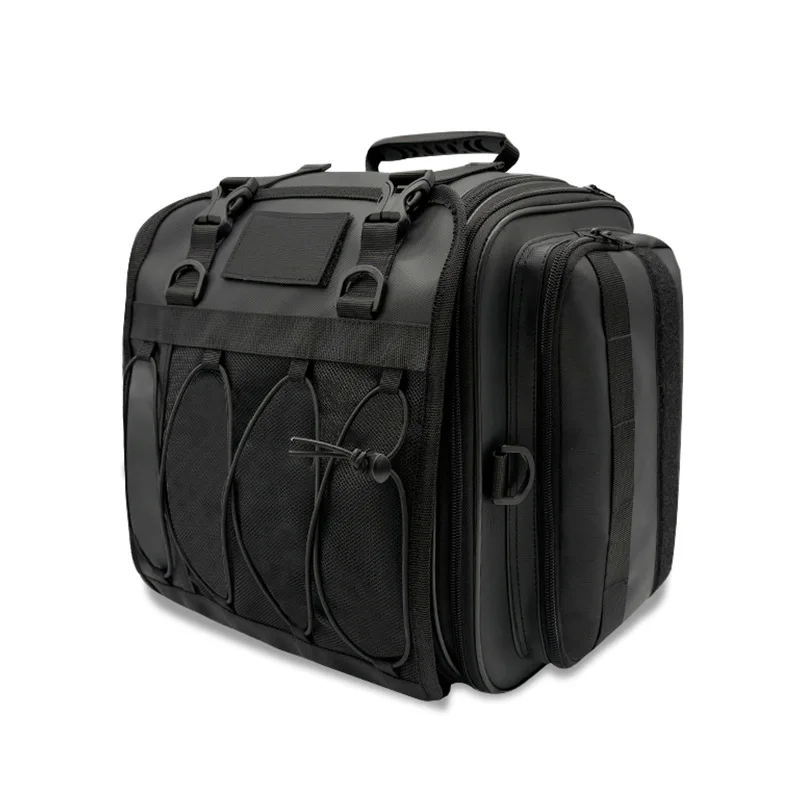 Motorcycle Tail Bag PVC Motorcycle Seat Bag Large-capacity motorcycle backpack Rear Seat Motorbike Storage Duffle Carry Bag