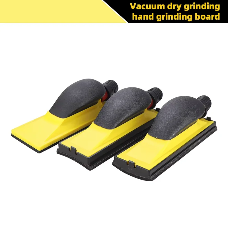 70x198mm Manual Vacuum Polishing Block Sanding Abrasive Block Hand Grinding Board 3 Types Arcs For Car Paint Surface