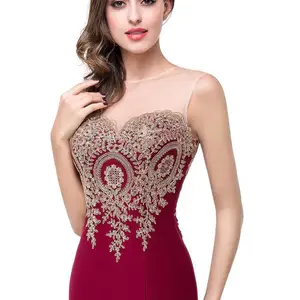 Zarif abiye mermaid kadınlar, Çarpıcı altın dantel, mavi kraliyet, ıllusion, sevgiliye, parti, düğün, mezuniyet elbiseleri 6 Büyük satış, giydirme partisi, gök mavisi-no. 4