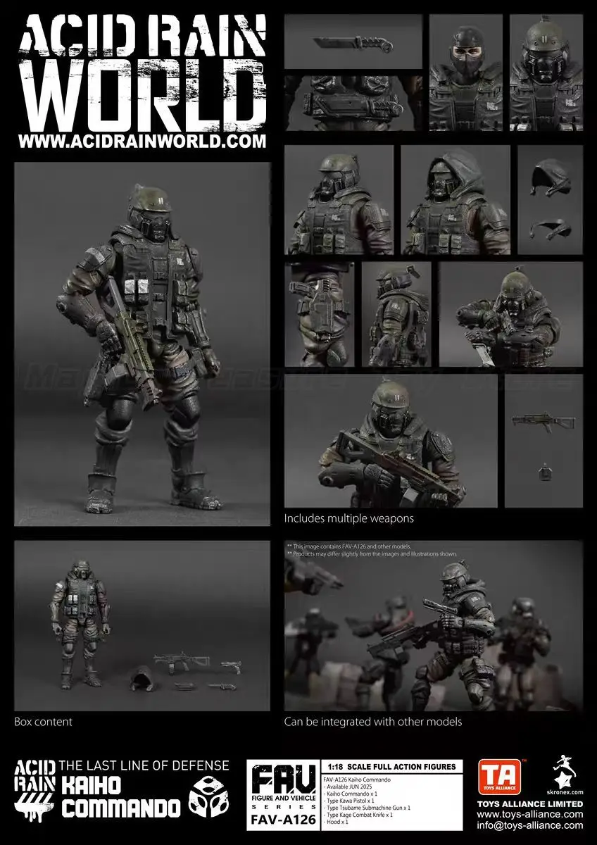 【Pre-sale】 Acid Rain War FAV-A126 Kaiho Commando 1/18 Action Figure Model Toy Ornament