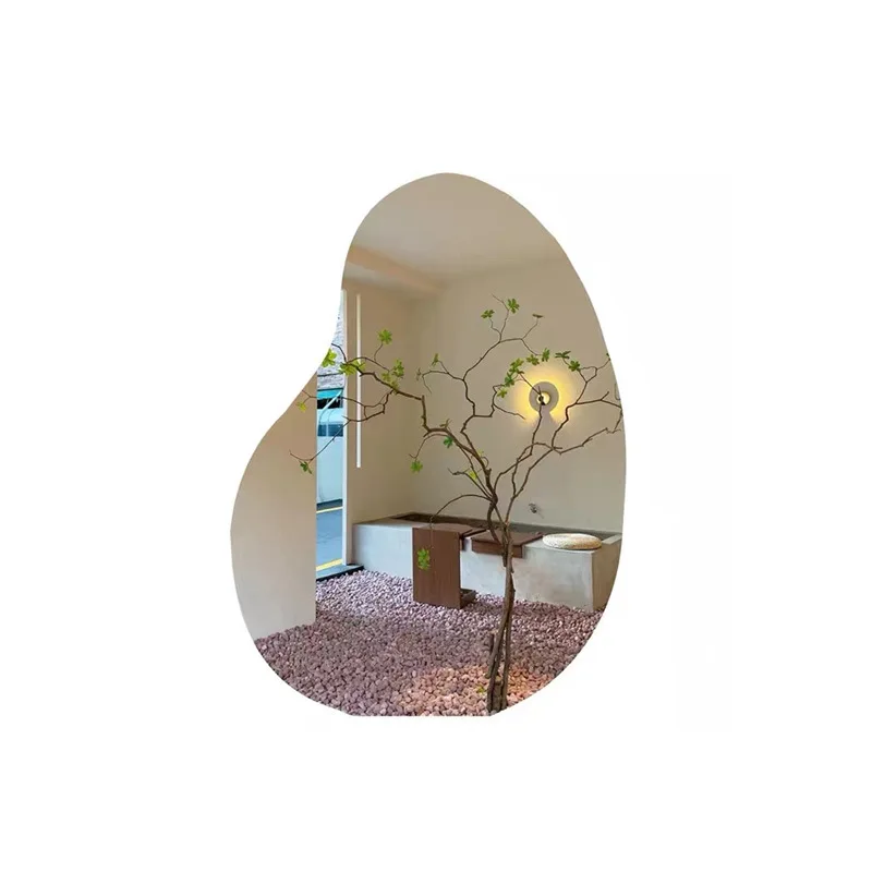 

Cloud shaped floor standing mirror, floor standing dressing mirror, coffee shop decoration wall mounted mirror