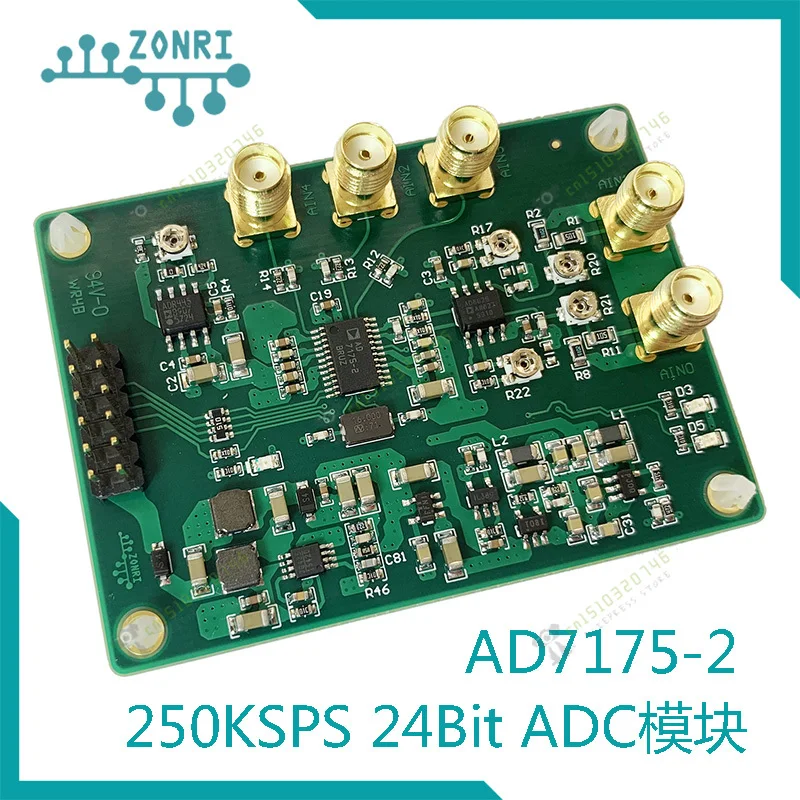 AD7175-2 250Ksps/24Bit ADC Module W/Differential Bipolar Inputs