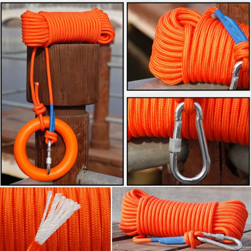 Lifesaving Rope Emergency Throwing Towline Tether Rescue Lifeline Cowtail Whitewater Kayaking Swimming