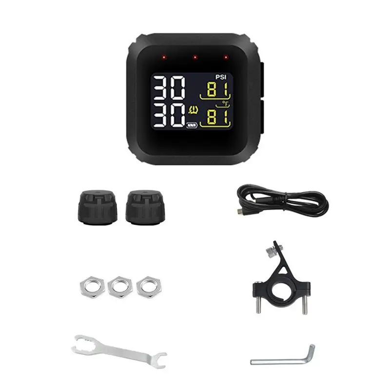 Real-Time TPMS For Motorcycles M3X Smart Wireless Tire Pressure Monitor With External Sensor