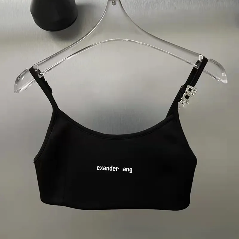 2024 Summer Sexy Women Camis Cropped Clothes Bra Crop Top Crop Feminino Funny Letter I Have No Tits Strapless Tops 100% Cotton