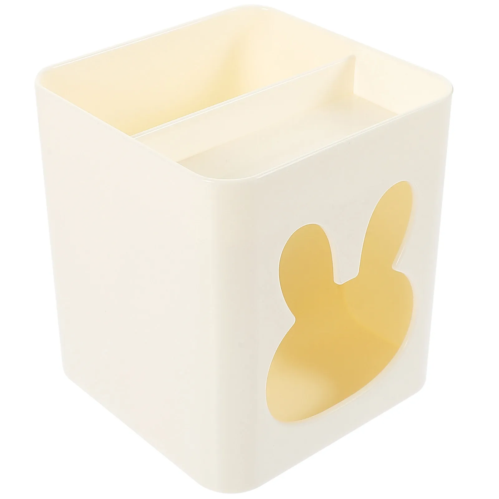 Creative Rabbit Pen Holder Large Capacity Desk Organizer for Office Home Bedroom Living Room Student Desktop Decorative Plastic