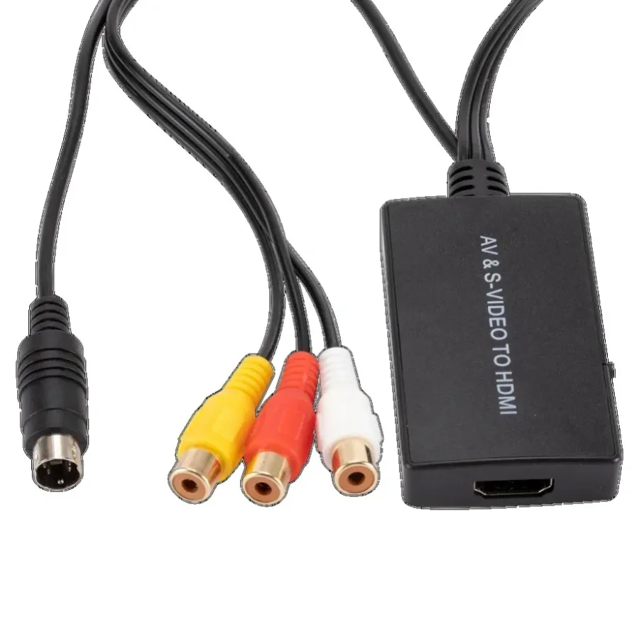 1080P AV Svideo إلى HDMI محول الفيديو المتوافق RCA إلى HDMI كابل محول متوافق مع DVD HD TV STB متوافق مع PS3/PS2 #6