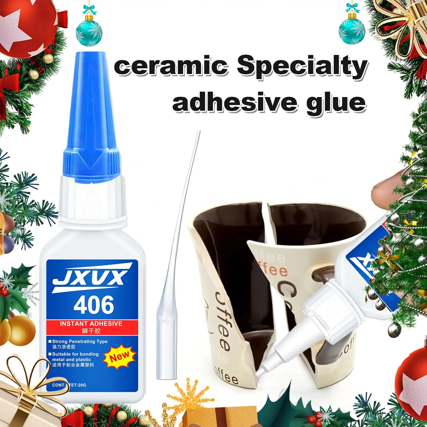 406 غراء سائل فائق القوة للمعادن، 20 جرام غراء CA شفاف سريع التصلب للفولاذ المقاوم للصدأ والألومنيوم، للأعمال اليدوية والإصلاحات، غراء سيانو أكريليت احترافي دائم متعدد الاستخدامات سريع الجفاف وعالي القوة. #1