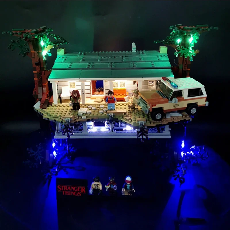 مجموعة إضاءة LED DIY لـ LEGO 75810 مجموعة مكعبات البناء المقلوبة (ضوء LED فقط، بدون نموذج كتل)