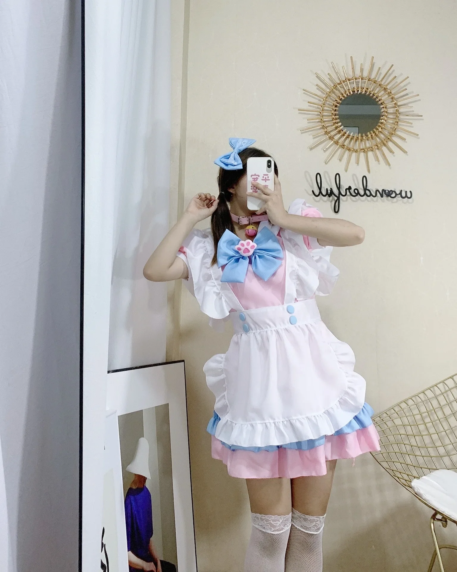 Plus Size 4XL Sweet Lolita Dress French Maid Waiter Costume Women Sexy Pinafore Cute Ouji Maid Outfit Halloween Cosplay For Girl