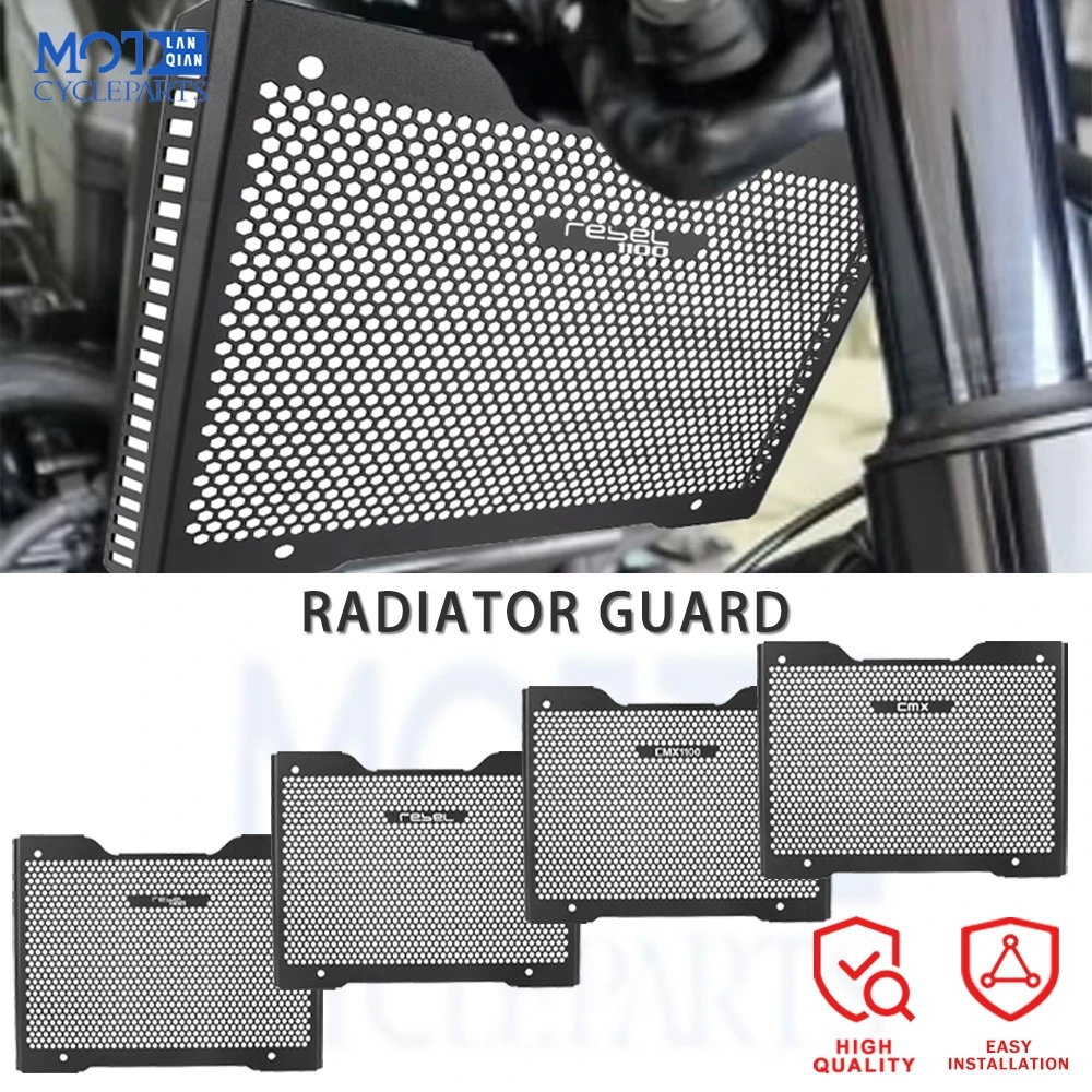 

Motorcycle Radiator Water Cooler Grille Guard Cover Grill Protector For Honda Rebel 1100 /DCT CMX11000 2021-2026 2023 2024 2025