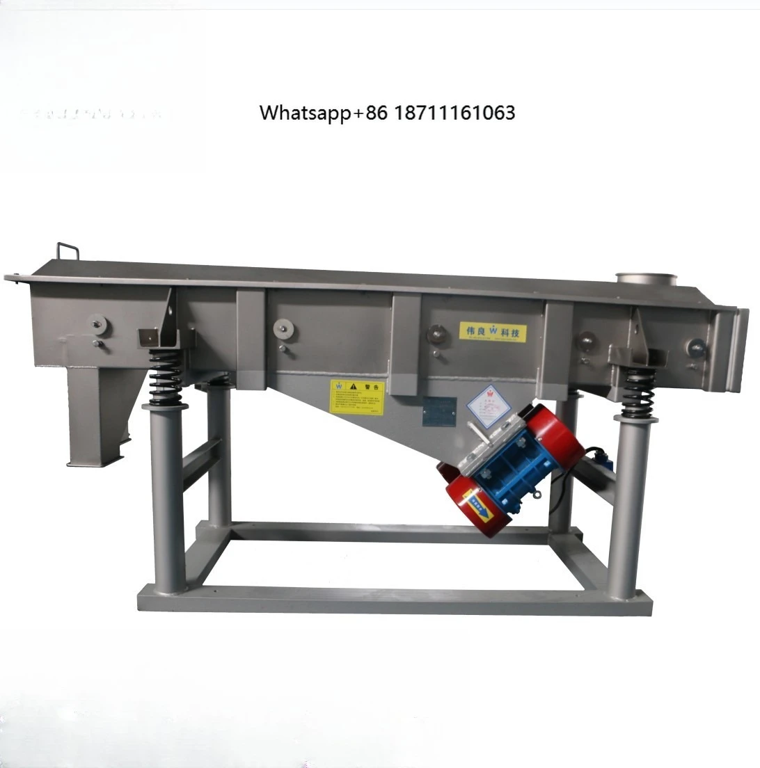 High-Capacity Linear Vibrating Screen Fully Automatic Stainless Steel Wheat Vibrating Screen Sesame Grain Screening Machine