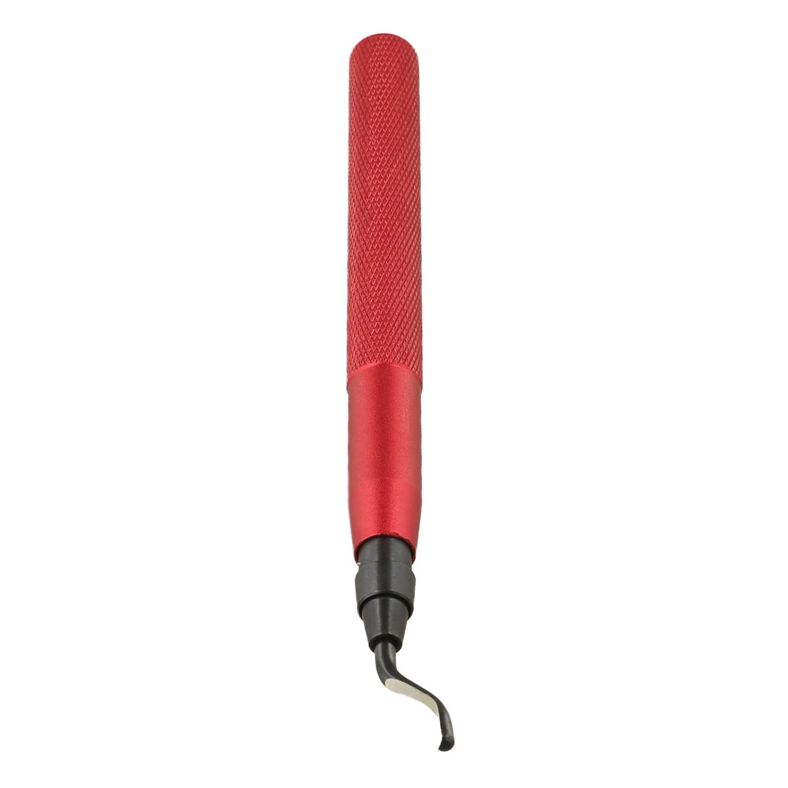 Metalworking Tool Red Deburring Tool 360 Rotating Tip Non-slip Knurled Grip Tempered HSS Cutter For DIY Projects