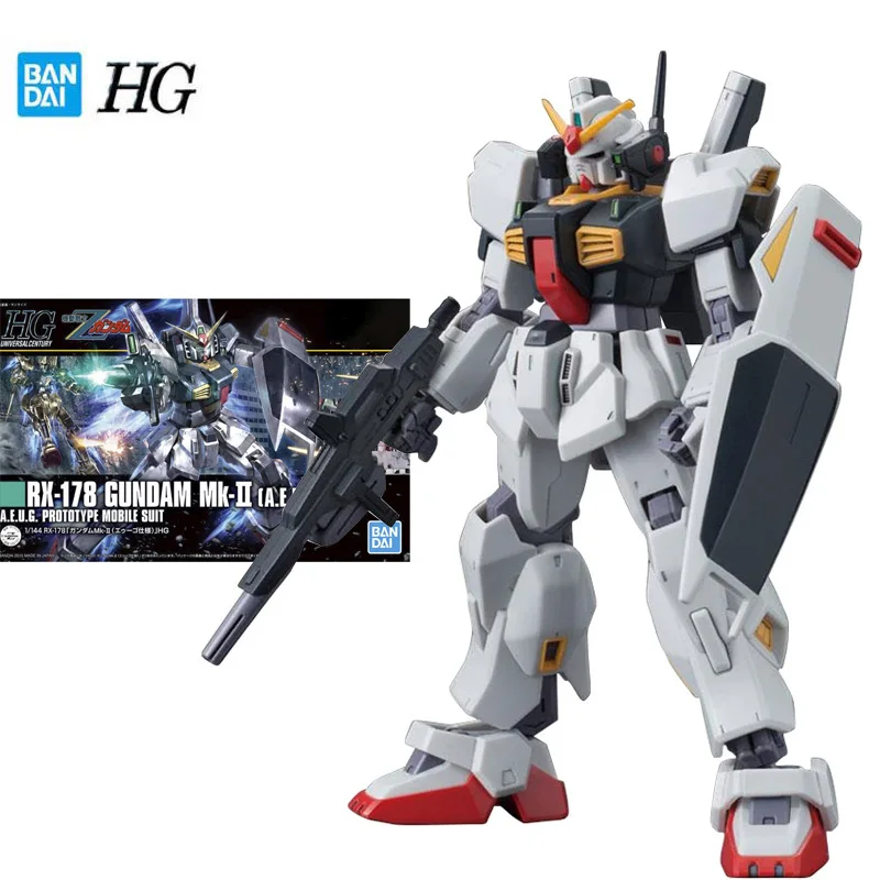 

Bandai Genuine Gundam Model Garage Kit HGUC Series 1/144 RX-178 GUNDAM Mk-2 (A.E.U.G.) Anime Action Figure Toys Collectible Toy