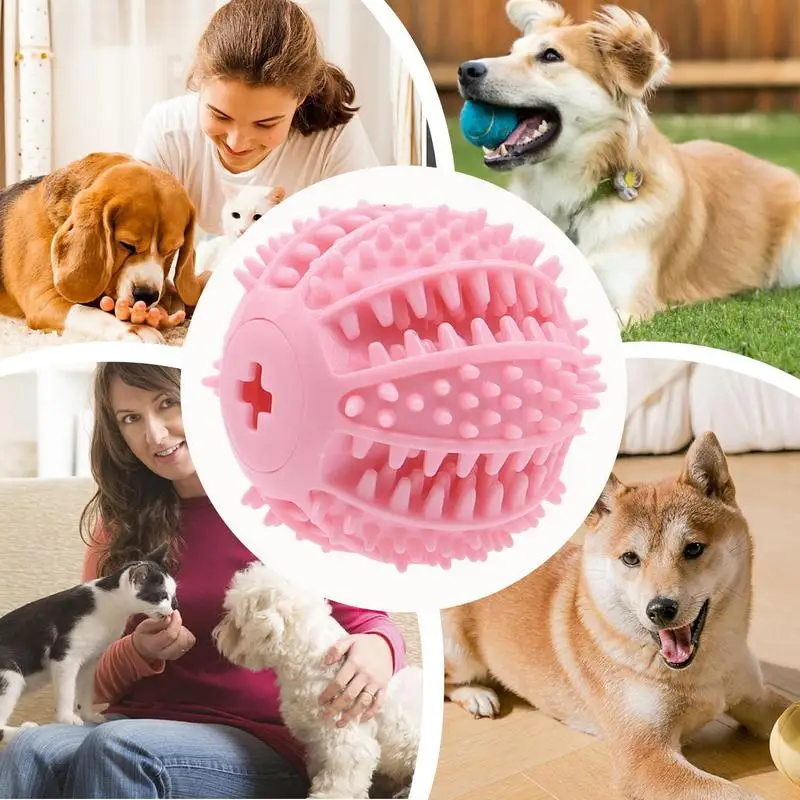 สุนัข Feeder Ball ตลก Treat Ball ของเล่นสุนัขสุนัขแบบพกพา Treat ของเล่น Interactive สัตว์เลี้ยงของเล่นสําหรับสุนัขขนาดกลางขนาดเล็ก