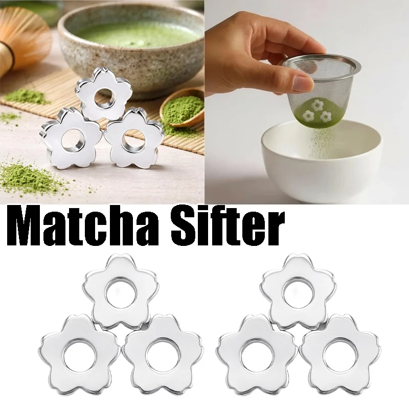 Matcha Sifter with Ceramic Beads Food-Grade Stainless Steel Anti-Caking Sieve Even Clump-Free Matcha Ideal for Home Cafe Use