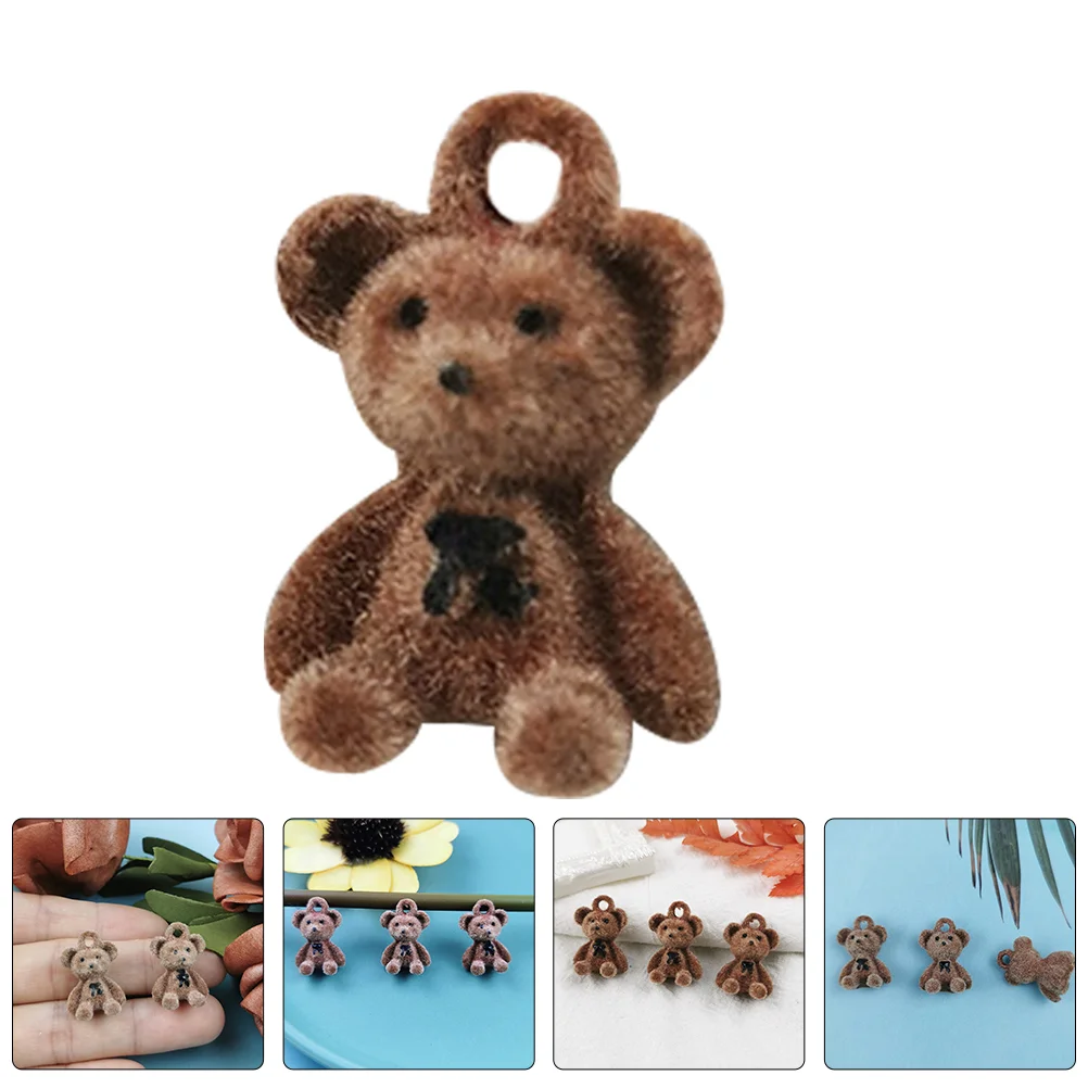 

10Pcs Earring Cute Bear Charms Bear Necklace Charms DIY Mini Bear Pendants Bear Charms tiny bear