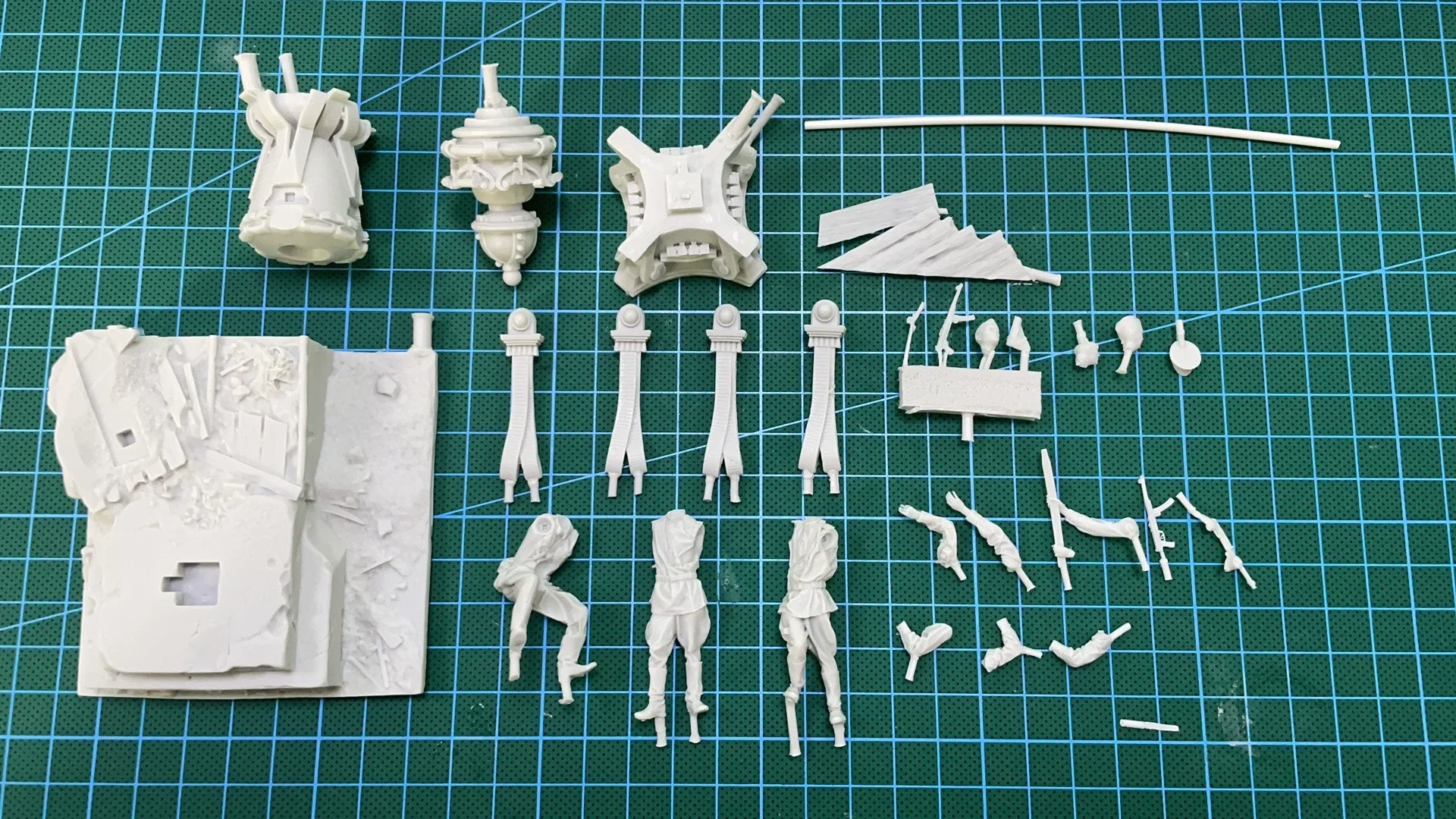 1/35 Scale Die-cast Resin Figure Soldier Model Including Base Unpainted
