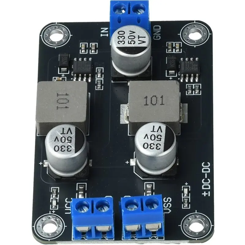 Y47A TPS5430 DC-DC Step-Down Module Wide Input 6-30V to ±5V Dual Output Single Power Supply Low Ripple Board