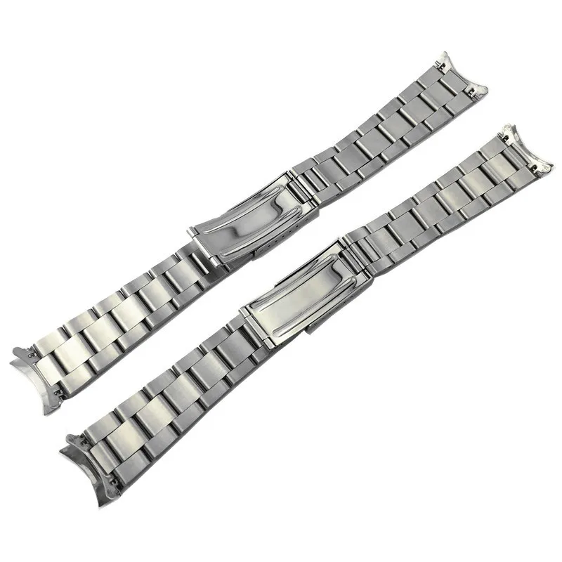 13mm 17mm 19mm 20mm Stainless Steel Replacement Oyster Watch Bracelet Fits Rolex Watch Strap Women Watchbands Men