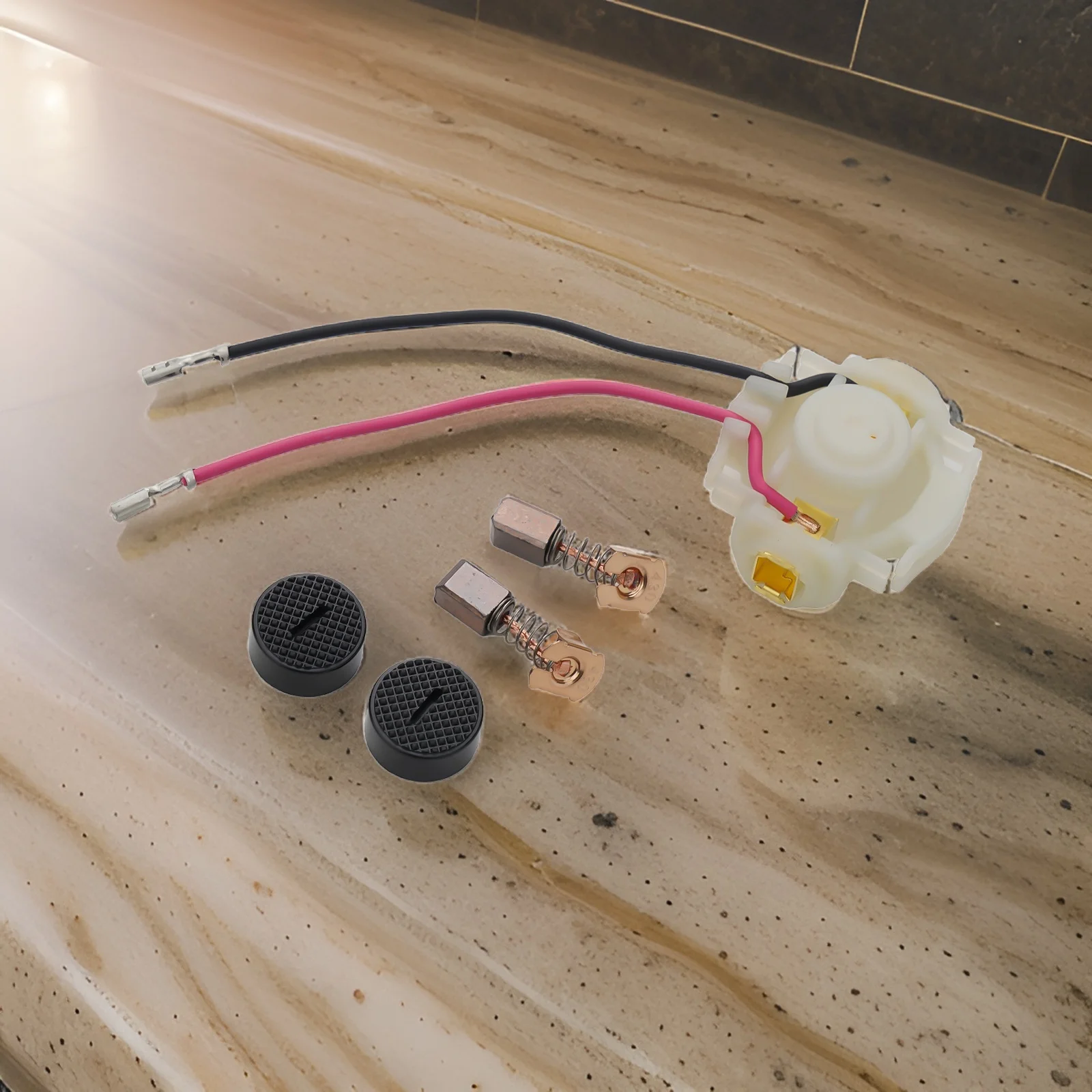 Spazzola di carbone con portaspazzole e kit tappo Accessori di ricambio per elettroutensili fai da te adatti per CB430 BGA450 BGA452 BJS160 BJS161