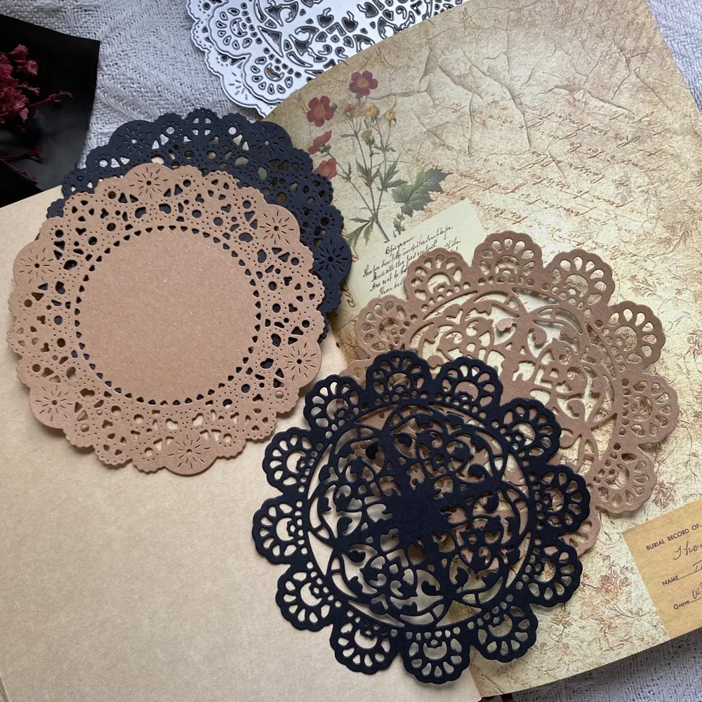 Metal Cutting Dies Round Lace Lace for Diy Scrapbooking Photo Album Decorative Embossing Paper Card Crafts Cutting Dies 2023 New