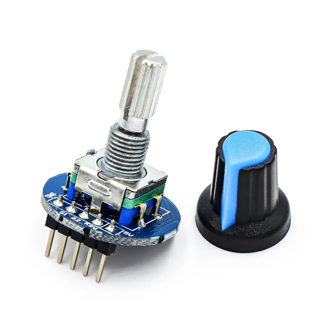 360 Degrees Rotary Encoder Module Potentiometer Analog Knob for Arduino KY-040 RV09 EC11 Cap