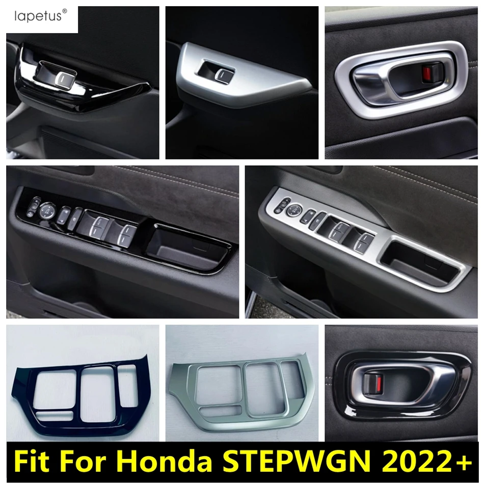 

Window Lift Control Frame / Gear Shift Panel / Front Door Handle Bowl Cover Trim For Honda STEPWGN 2022 2023 Car ABS Accessories