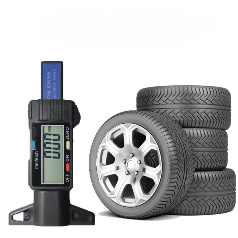 

Car Large Screen Digital Display Tire Pattern Depth Scale 0-25mm Digital Display High Precision Wear Detection Ruler