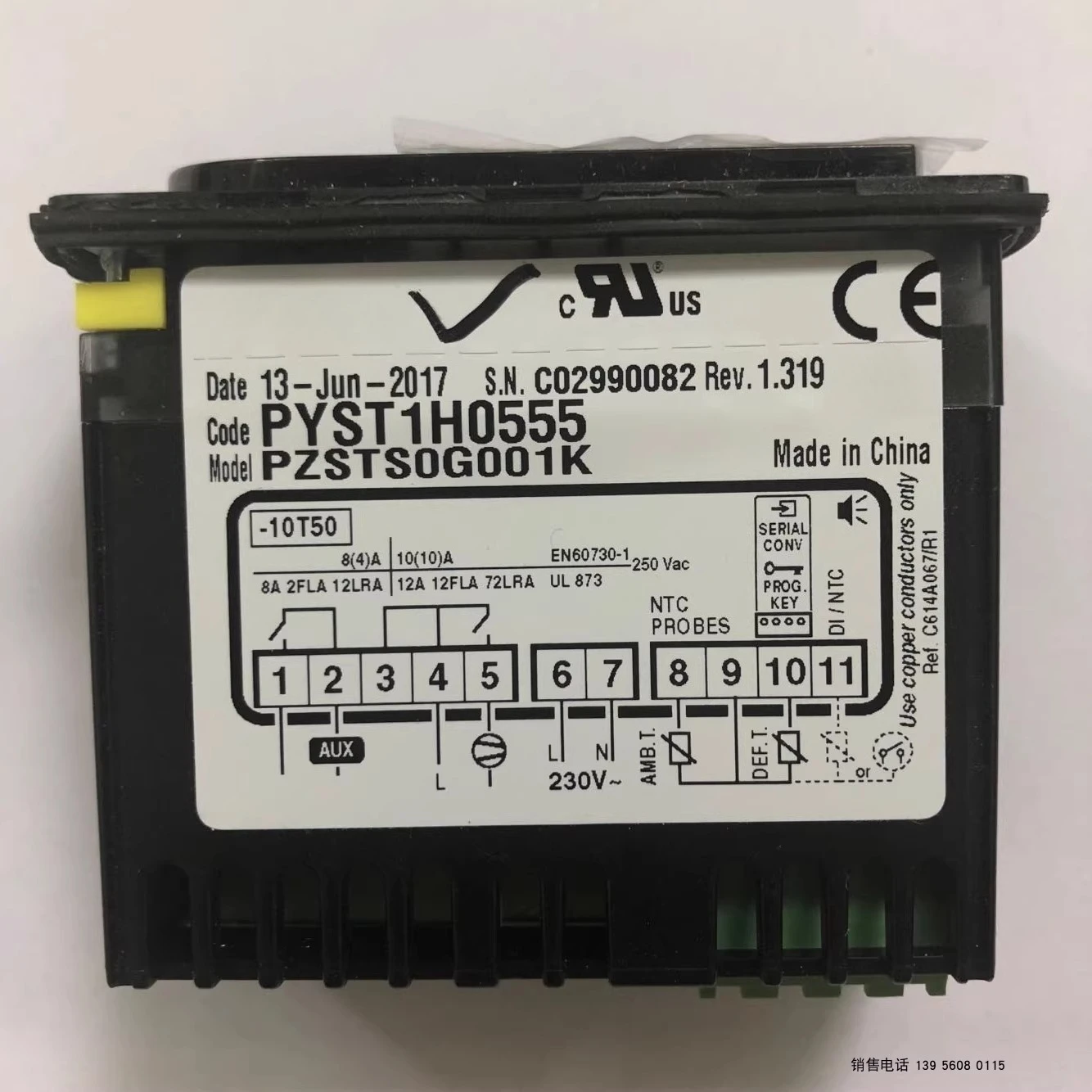 

Cabinet Air Conditioning Thermostat,For PYST1H0555 PZSTSOG001K PZSTS0G001K