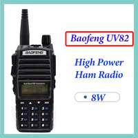 Baofeng UV 82 8W Military Walkie Talkie Long Range 10 KM High Power Modes Dual Ptt Baofeng UV82 UHF VHF Ham Radios UV-82 HP