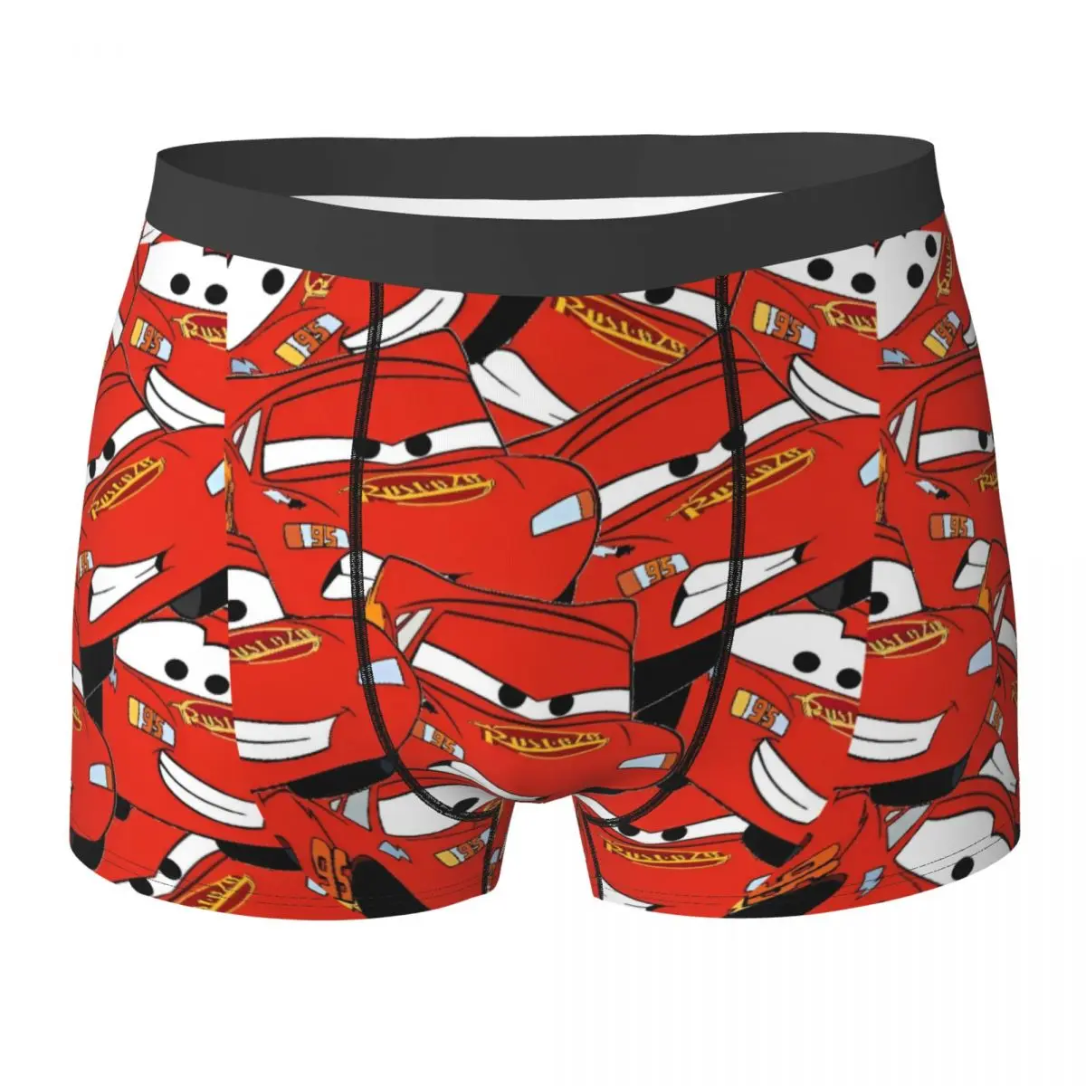 

Нижнее белье Lightning Mcqueen Cars, мужские трусы-боксеры, дышащие боксеры, Лидер продаж, трусы с принтом больших размеров