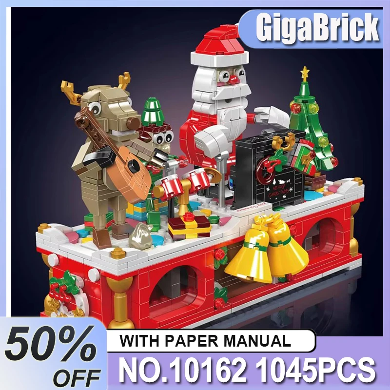 

Mold King 10162 MOC Рождественский строительный блок Рождественская группа Модель в сборе Кирпичная головоломка Игрушки Развивающий детский рождественский подарок