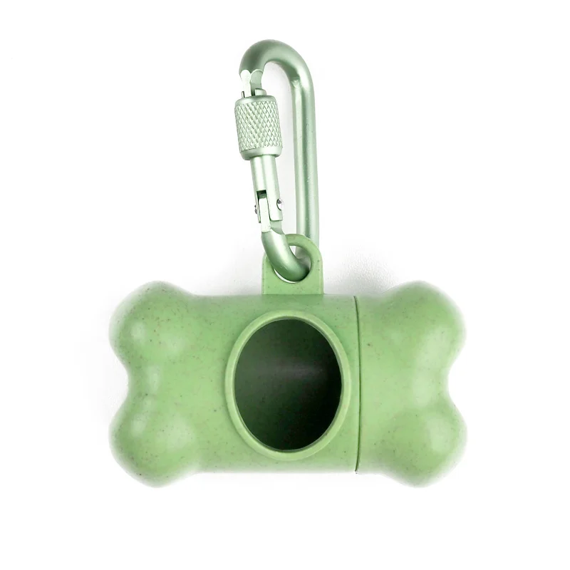 Pet Dog Poop Bag Bone Shape Dispenser Waste Garbage Carrier Holder Dispensers Poop Bag Dogs Trash Cleaning Tool Pet Products