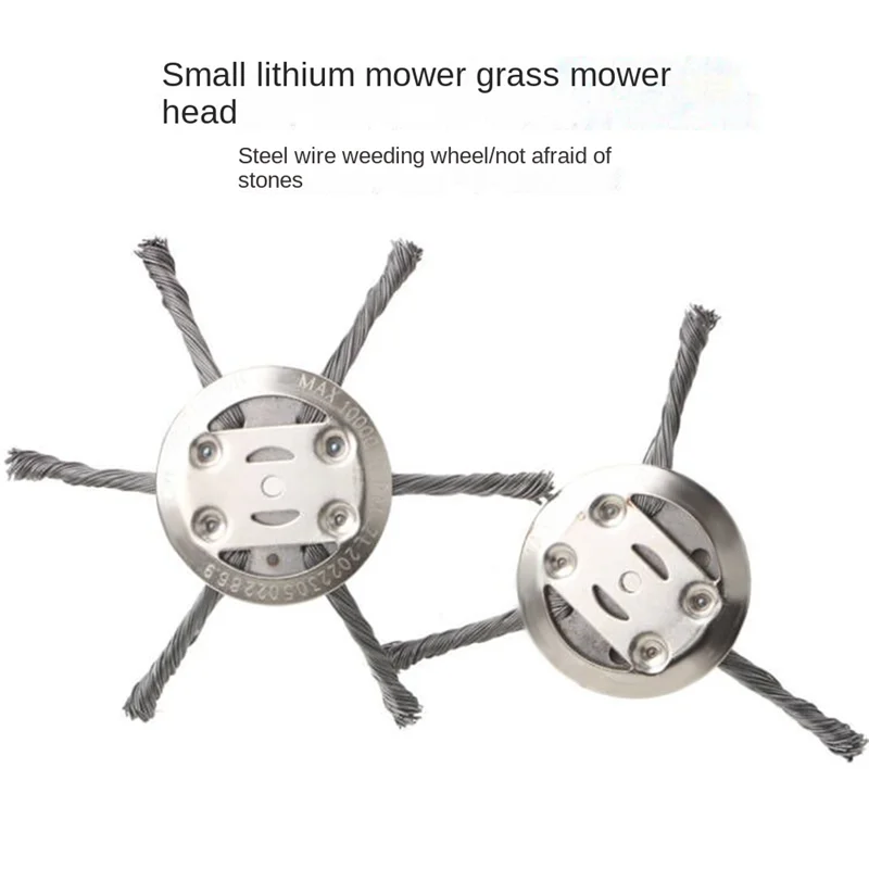 ABJY-3/6 cabeça de fio de aço aparador de grama cabeça cortador de grama cortador de escova balanço lâmina de metal para ferramenta de jardim