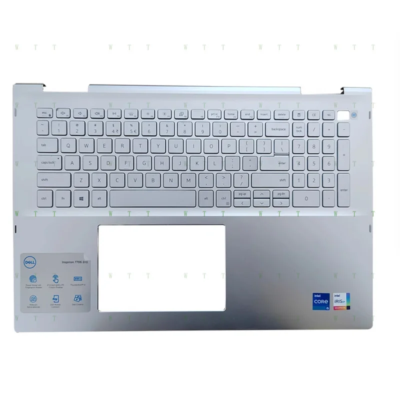 

Для Dell Inspiron 7706 Подставка для рук 2-в-1 с клавиатурой с подсветкой 06TRX1 6TRX1 17,3 дюйма