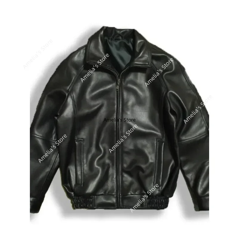 New Zealand Sheepskin A2 Pilot Jackets Soft Leather Men's Winter Coat WWII WW2 US U.S. United States Army Air Forces Jacket