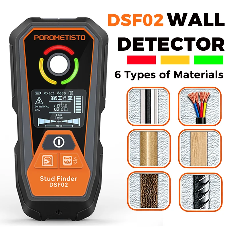 

Новый многофункциональный детектор-сканер для поиска скрытых конструкций: обнаружение деревянных стоек, металла, кабелей переменного тока, проводов, измерение глубины.