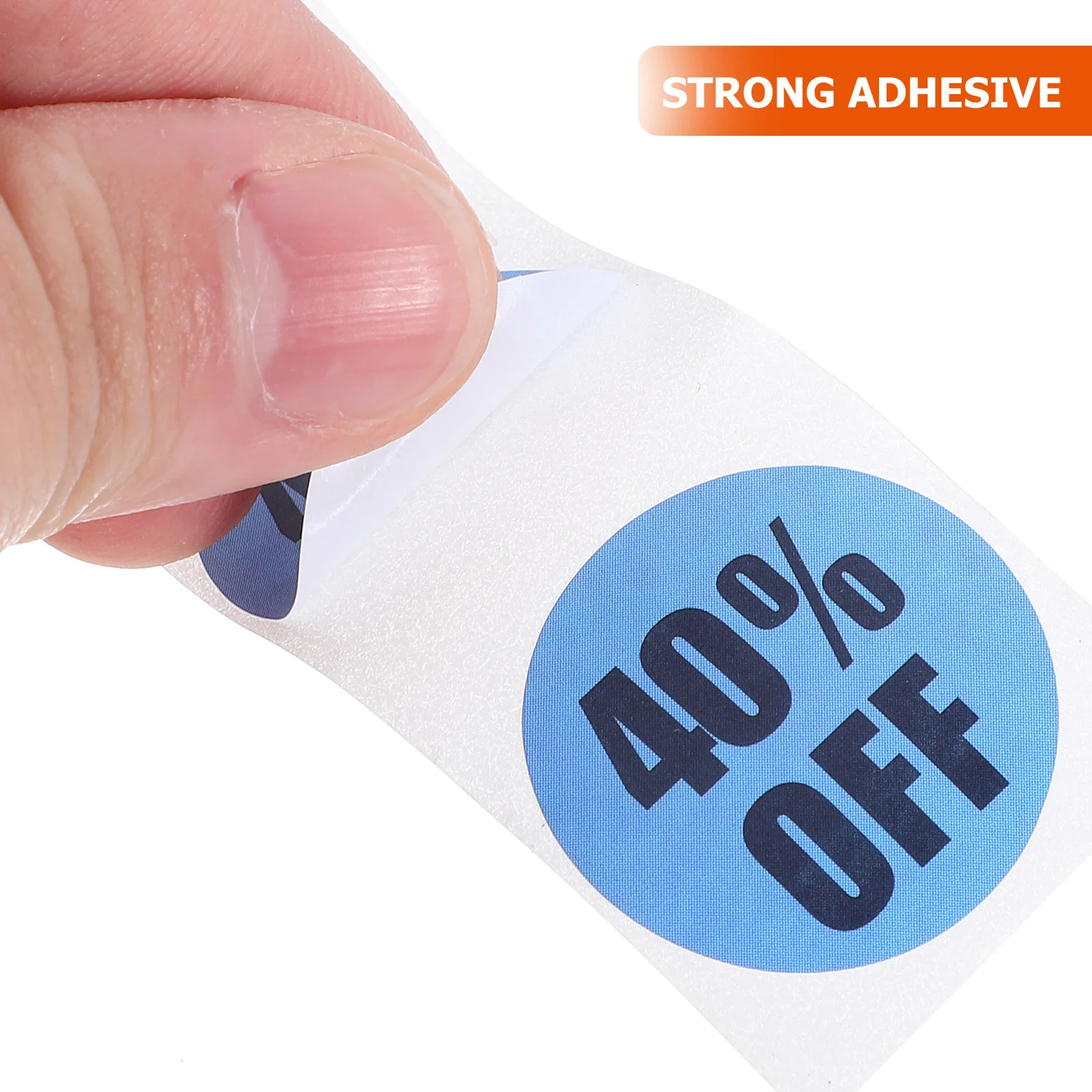 

6 Rolls Adhesive Stickers Round Percent Off Labels for Retail Store Price Tag Small Business Sale Promotion