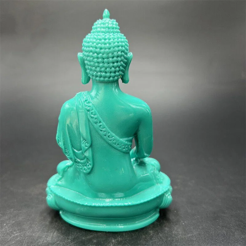 Antique Resin Tibetan Buddhist Medicine Buddha Statue Small Ornament Home Buddha Hall Desktop Decoration Craft