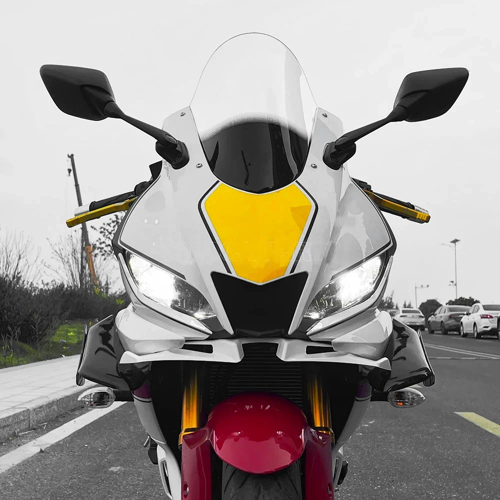 Motorcycle Sports Windshield Windscreen Wind Deflector For Yamaha YZF R3 R25 19 2020 2021 2022 YZF-R3 Screen Double Bubble Smoke