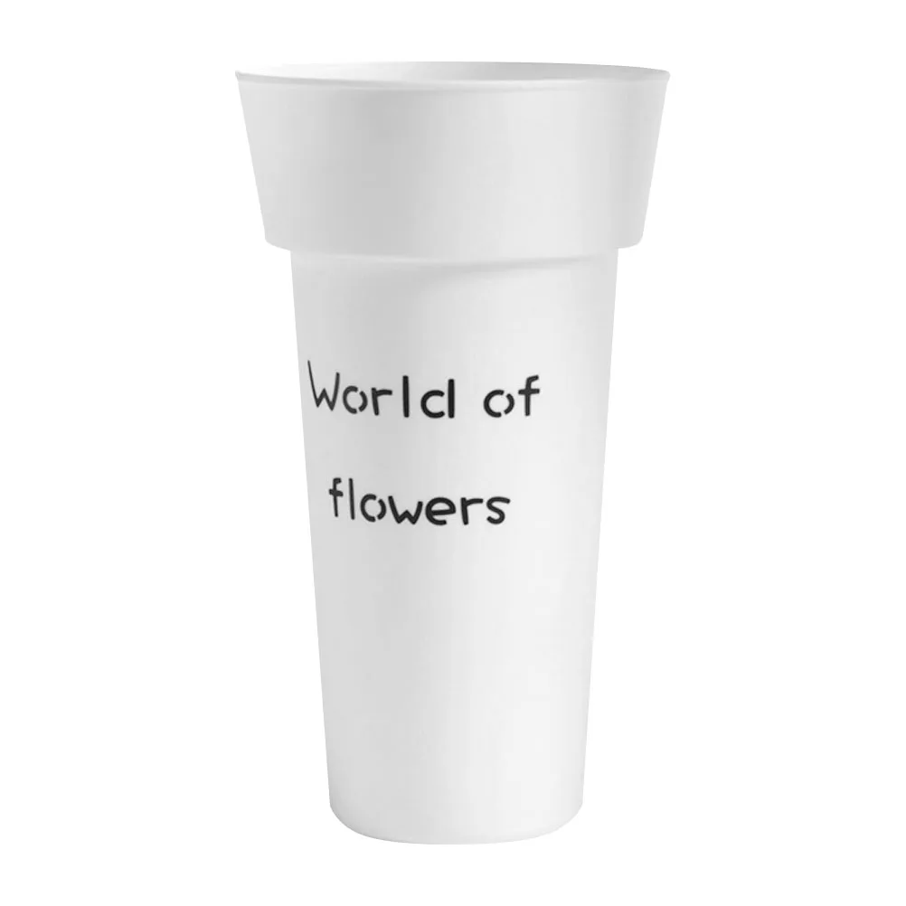 

Circular Flower Durable PP Material Plastic Bucket Home Decoration Plant Container Simple Design Plastic Flower Pot