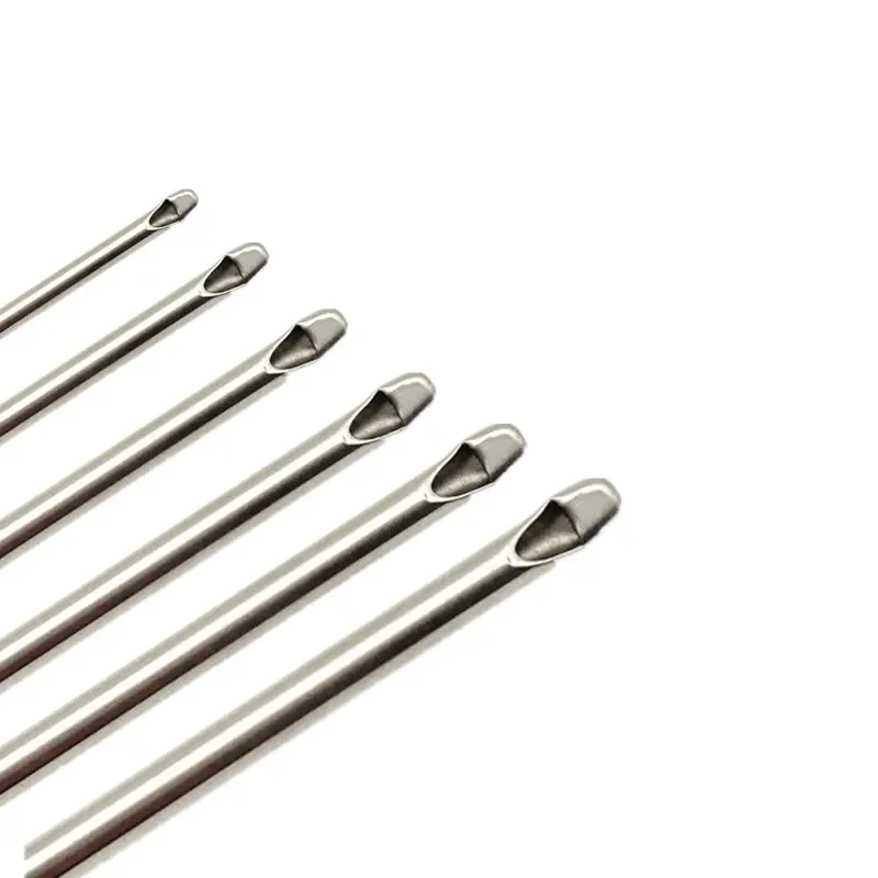 Cannule de liposuccion à tête plate, type clé, aspirateur pour la transplantation de graisse en esthétique