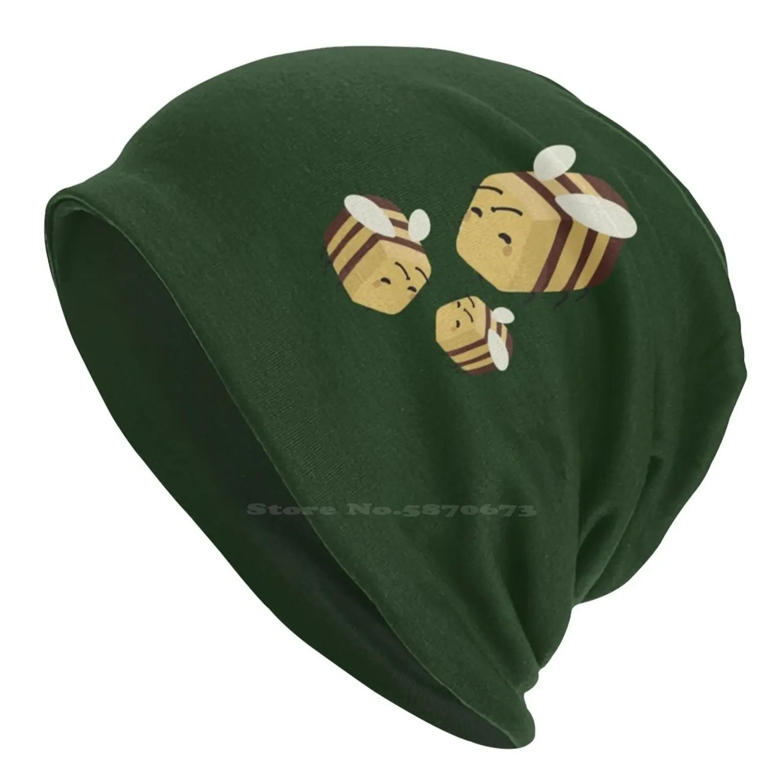 Tubbo Inspired Bee Stuff Knitted Hat Warm Beanie Outdoor Caps Bees Tubbo Mcyt Insect Cute Aesthetic Nature Animal Muted