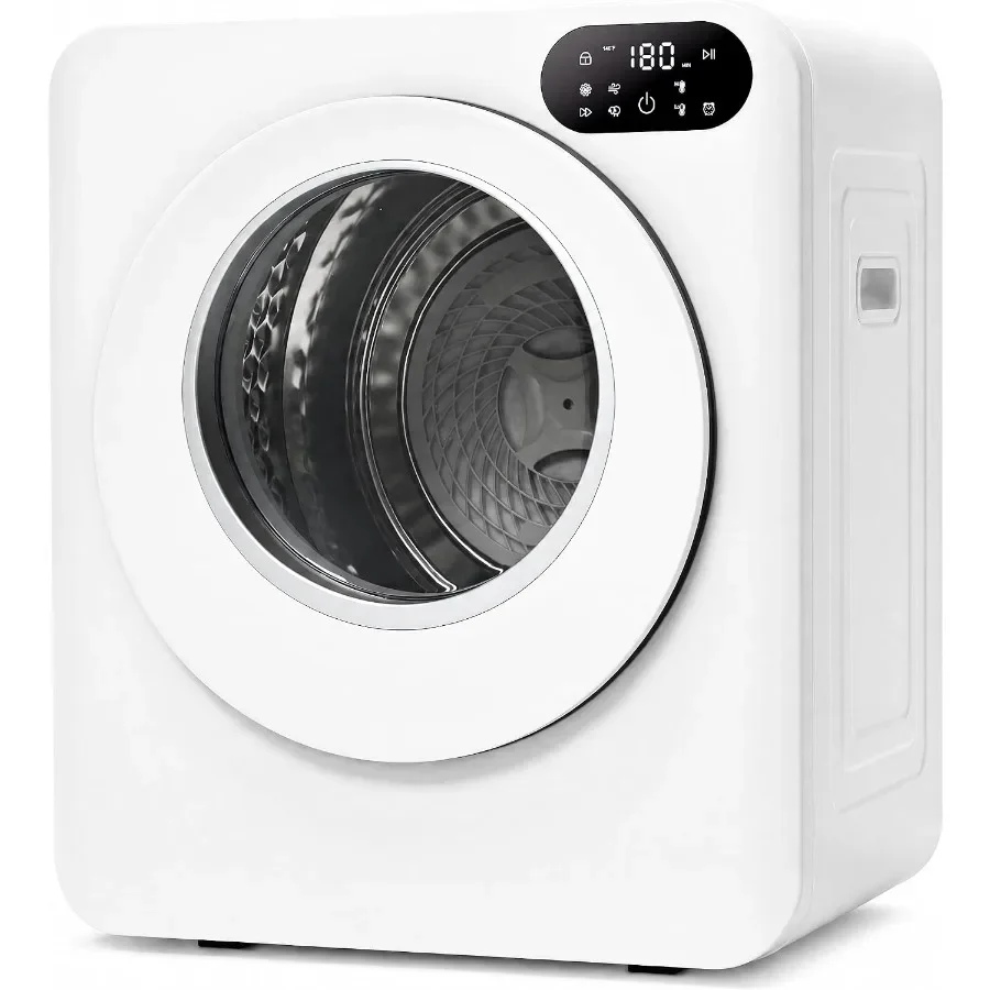 `1.5 Cu.Ft Portable Electric Clothes Dryer with LED Digital Control, Compact Front Load Laundry Tumble Dryer, Multi Drying Modes & Stainless Steel Drum for Small Homes`
