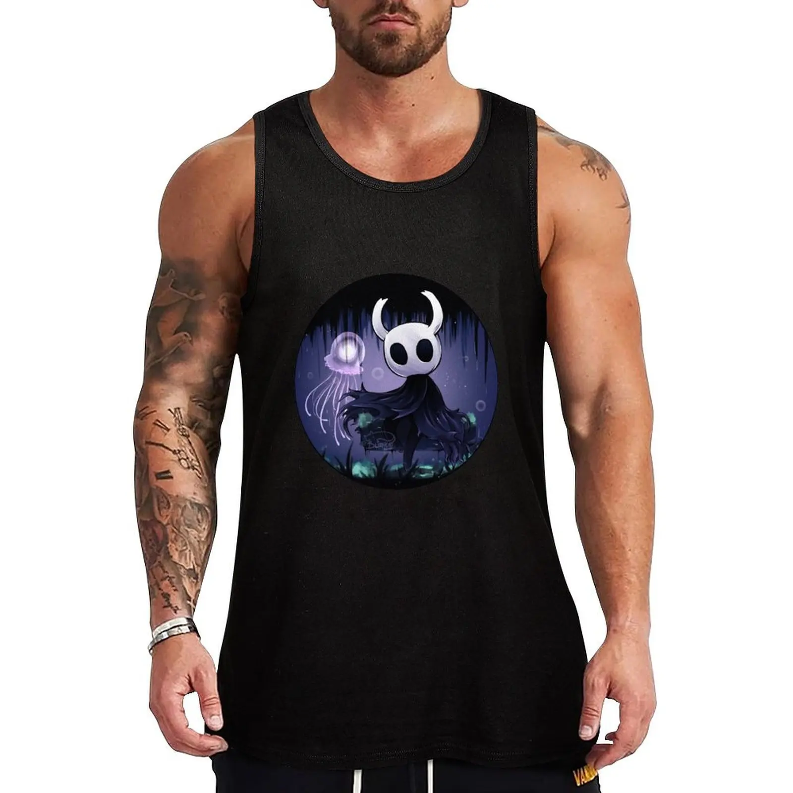 

Hollow Knight Tank Top gym clothes man fitness summer clothes for men running shirt underwear Man gym clothes