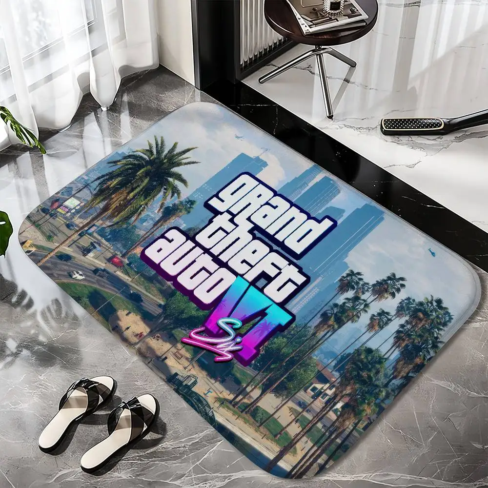 

GTA 6 Floor Mat Printed Large Carpets Room And Bedroom Carpets Bathroom Anti Slip Door MATS Small Carpets