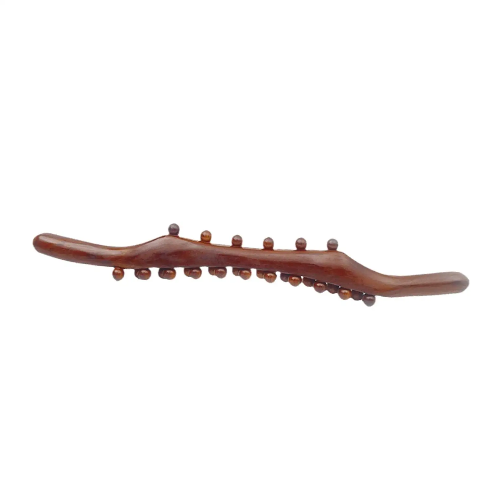 全身マッサージバックローラー、ハンドヘルドGua shaローラー、体のお尻の腕と肩のための木製ボディスクレーピングロッド、ジムマッサージ